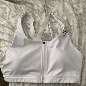 White Gymshark bra